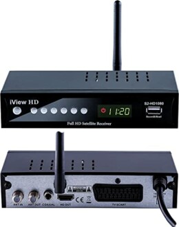 FULL HD Satellite freeview TV Receiver Review - Built-in Wi-Fi, USB Recorder, YouTube&IPTV Apps